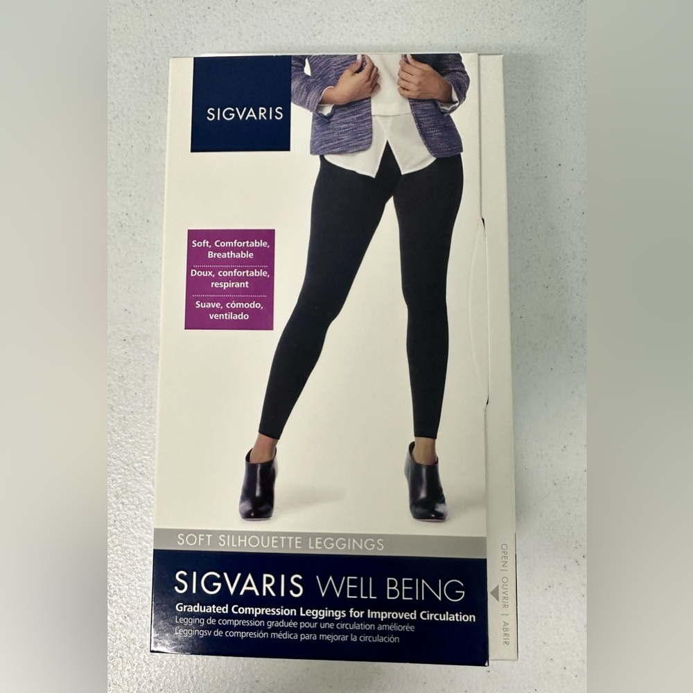 Sigvaris size c black compression leggings for circulation